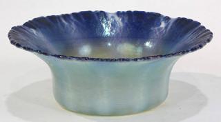 Appraisal: Tiffany Studios Tiffany Studios New York favrille bowl the ruffled