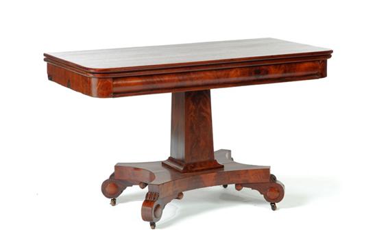 Appraisal: CLASSICAL DINING TABLE American ca - mahogany and poplar Flip-top