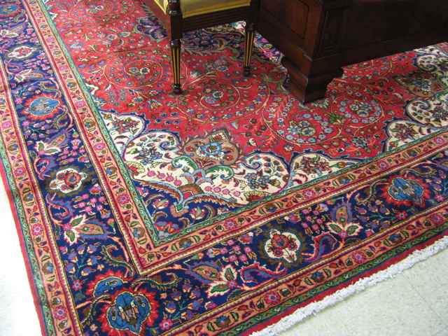 Appraisal: PERSIAN TABRIZ CARPET East Azarbaijan province northwest Iran floral and