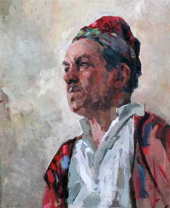 Appraisal: James Le Jeune RHA - oil on canvas Portrait of