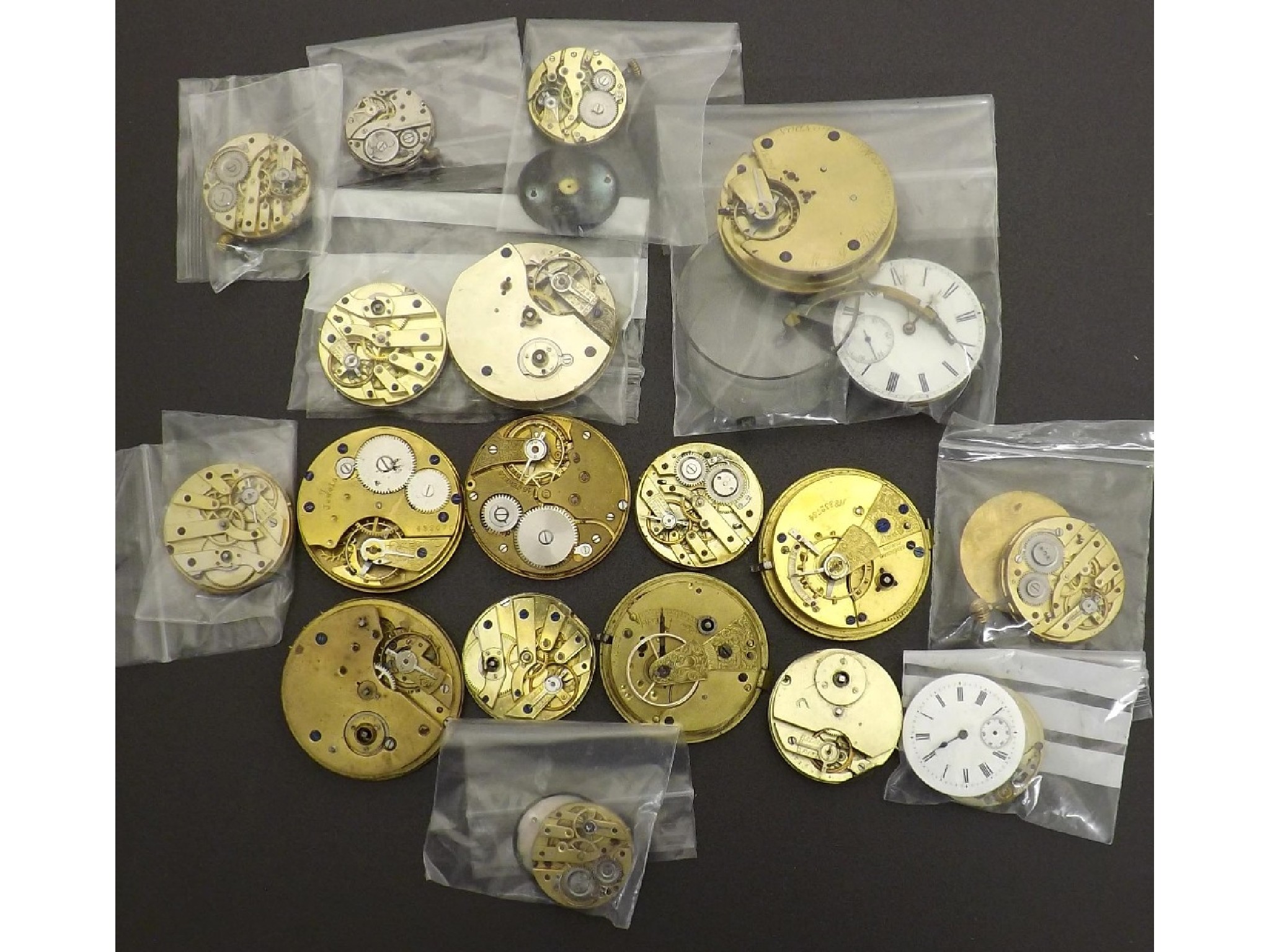 Appraisal: Assortment of pocket and fob watch movements