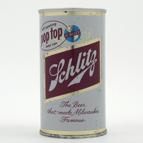 Appraisal: Schlitz Beer POP TOP Zip Top MILWAUKEE - Reference USBC