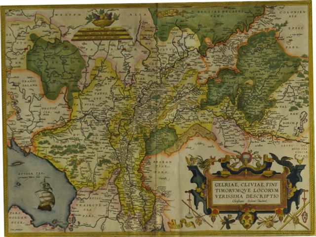 Appraisal: ORTELIUS A Gelriae Cliviae Fini Timorumque Locorum Verissima Descriptio Christiano