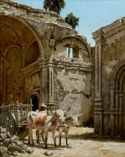 Appraisal: The Ruins by George Hallmark George Hallmark - oil on