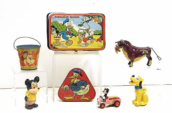 Appraisal: Disney grouping of toys Early-mid th century toys from Walt