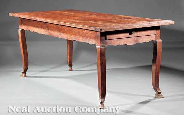 Appraisal: A Good French Provincial Cherrywood Dining Table late th early