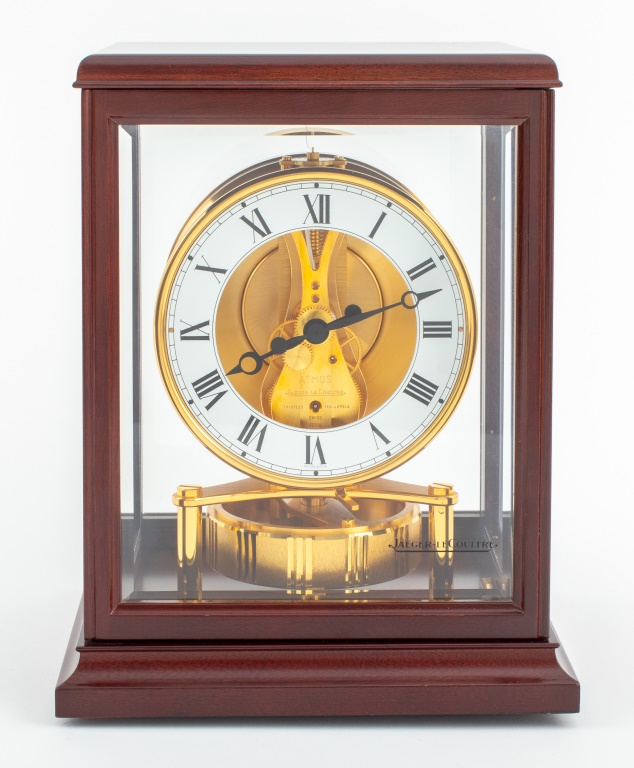 Appraisal: JAEGER-LECOULTRE ATMOS FONTAINEBLEAU CLOCK Jaeger-LeCoultre atmos Fontainebleau clock of typical