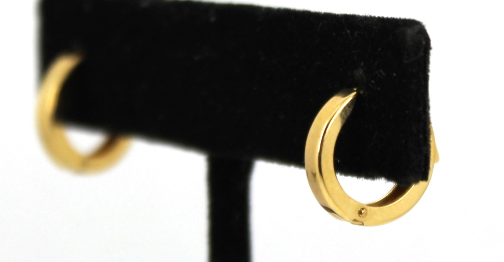 Appraisal: JACMEL MAURITIUS DESIGNER K YELLOW GOLD EARRINGS Modern Jacmel Mauritius