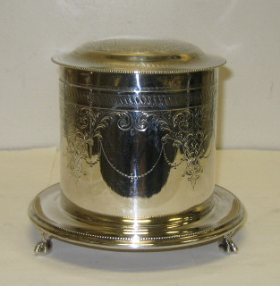 Appraisal: JAMES DIXON SONS SHEFFIELD Victorian plated silver biscuit box with