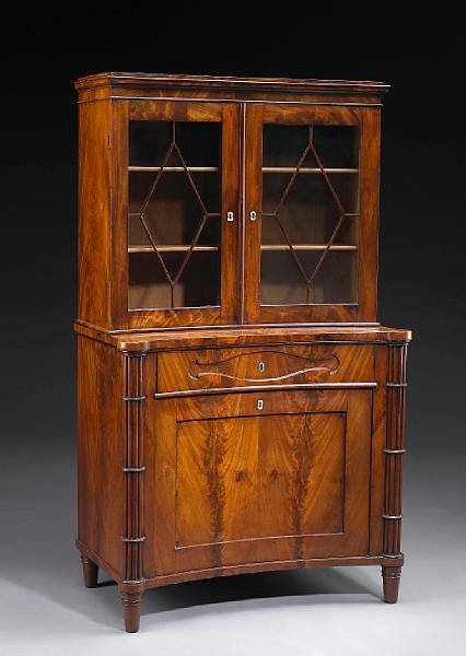 Appraisal: A Biedermeier mahogany cabinet first quarter th century height ft