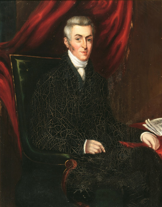 Appraisal: British School Second Quarter th Century Portrait of a Gentleman