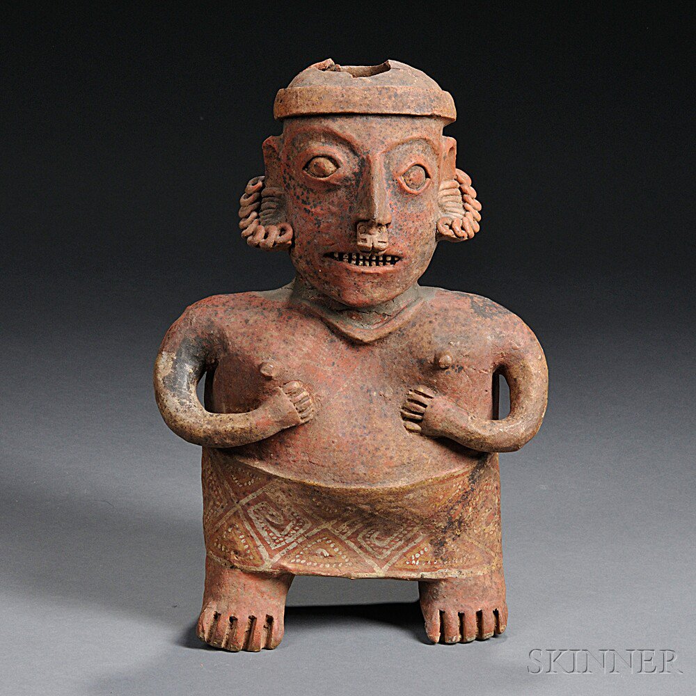 Appraisal: Nayarit Female Pottery Figure c B C - A D