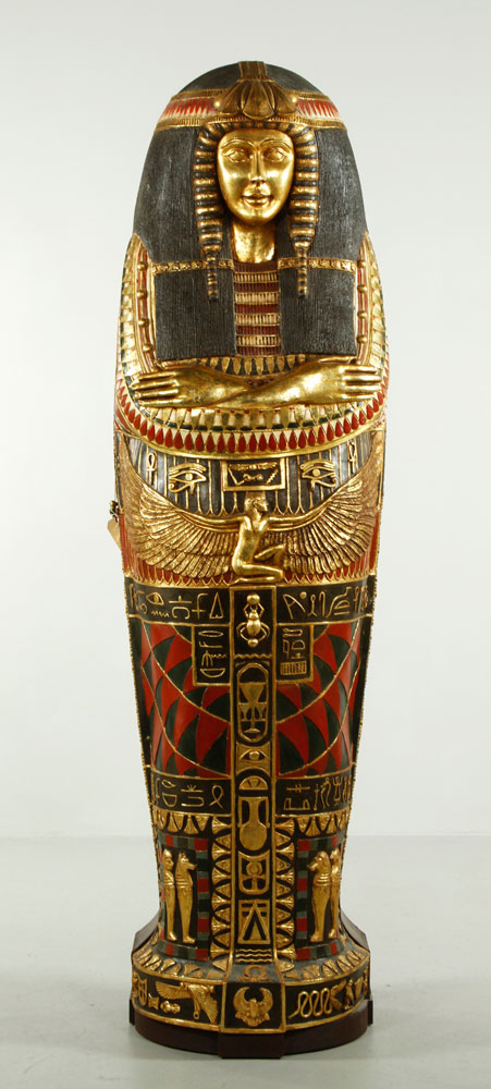 Appraisal: - Egyptian Sarcophagus Theater Piece Egyptian sarcophagus theater prop converted