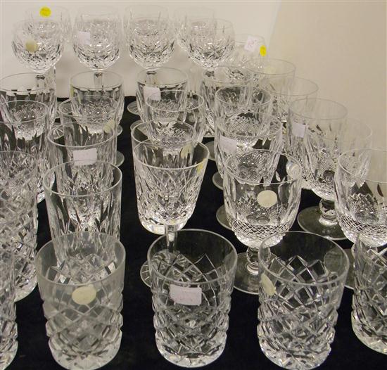 Appraisal: Waterford including eight wine glasses ten water goblets six water