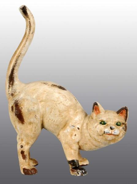 Appraisal: Cast Iron Hunchback Cat Doorstop Description Made by Iron Art