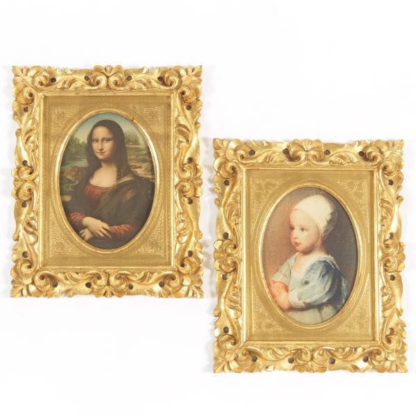 Appraisal: Pair of Italian Baroque Style Gilt Carved Wood Frames Florence