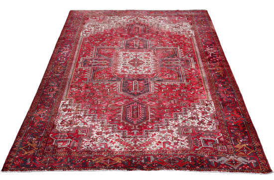 Appraisal: ORIENTAL RUG ' X ' HERIZ Oriental rug ' x