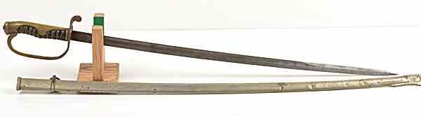 Appraisal: Japanese WWII Police Sword with Scabbard Japanese police sword with