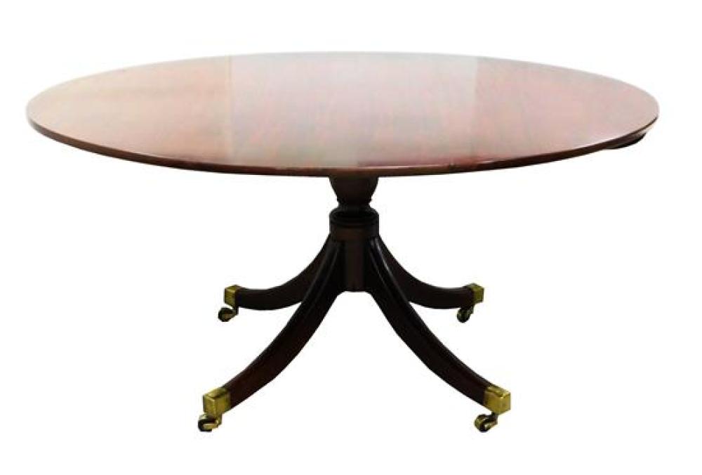 Appraisal: Early th C English breakfast table oblong top on single