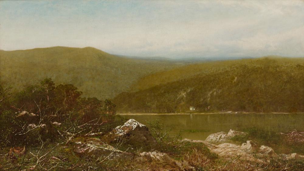 Appraisal: ALEXANDER HELWIG WYANT American - The Upper Susquehanna oil on