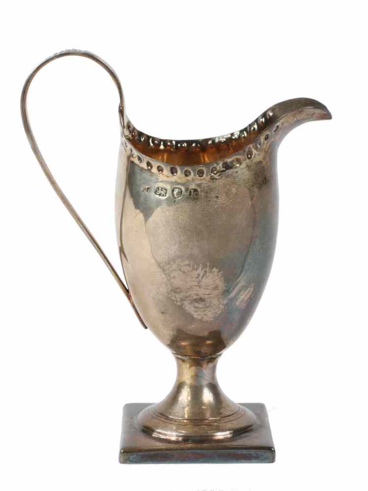 Appraisal: HESTER BATEMAN STERLING SILVER CREAMER - George III Sterling Creamer