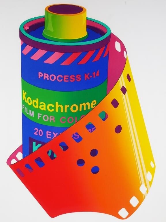 Appraisal: Pop art serigraph of a Kodak film canister in bright