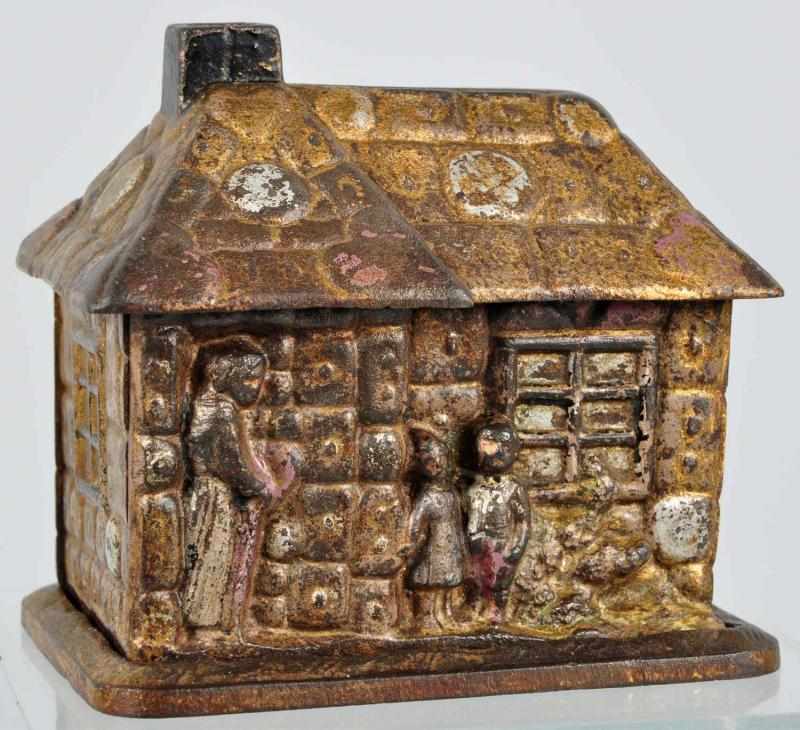 Appraisal: Cast Iron Gingerbread House Still Bank Description Manufactured in France