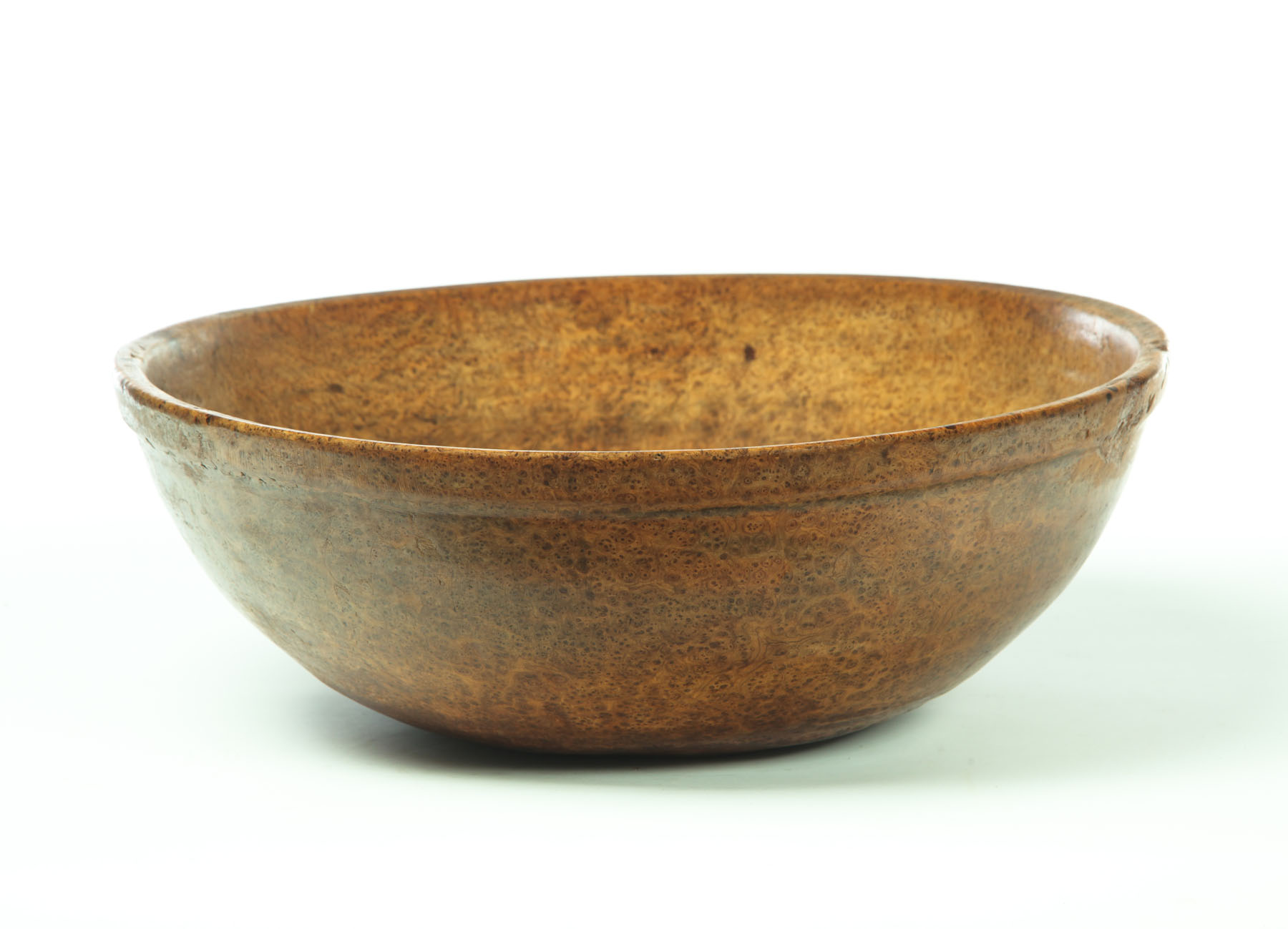 Appraisal: BURL BOWL American th century ash burl Large size with