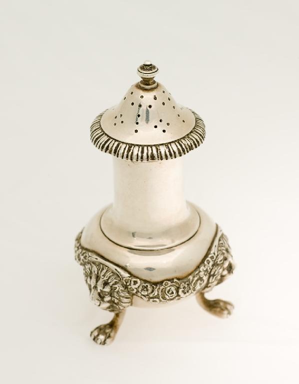 Appraisal: GEORGE V SILVER PEPPER POT EDWARD BARNARD SONS LTD LONDON