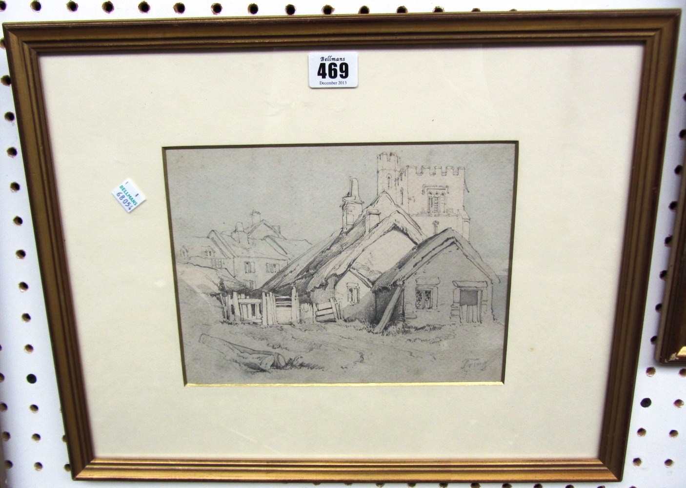 Appraisal: Samuel Prout - Tring Hertfordshire pencil and wash cm x