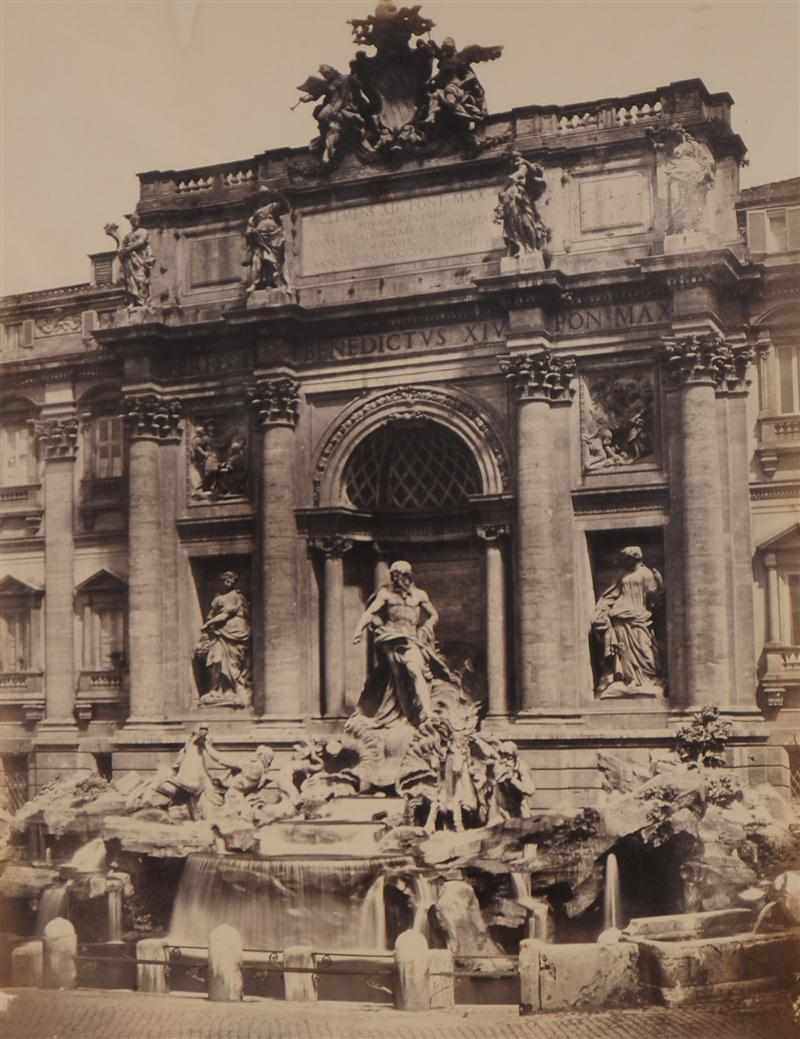 Appraisal: ROBERT MACPHERSON - TREVI FOUNTAIN ROME Albumen print unframed Provenance