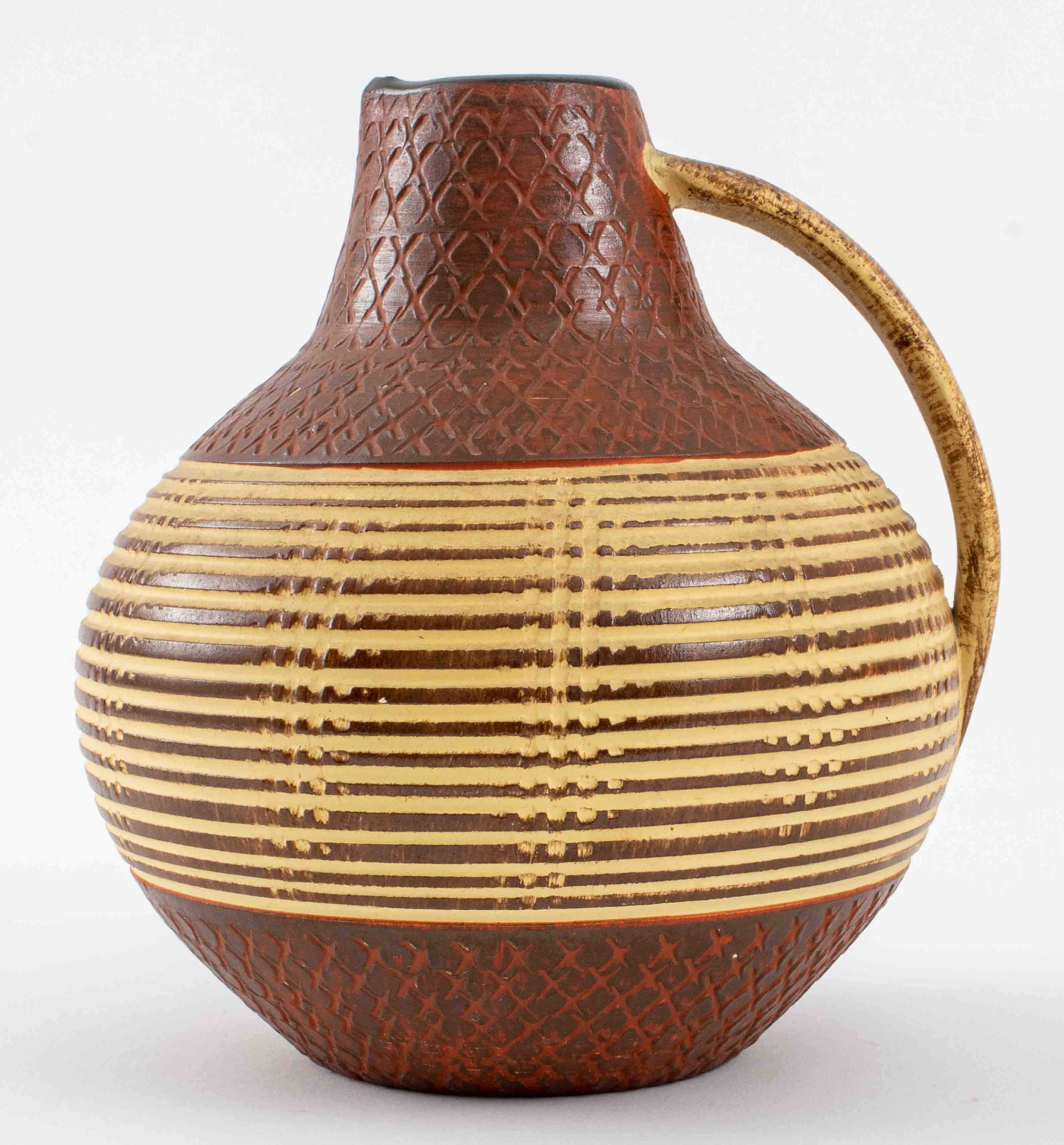 Appraisal: MID-CENTURY GERMAN STUDIO ART POTTERY JUG Mid-century German ceramic studio