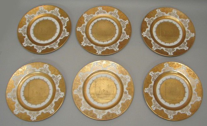 Appraisal: Set of plates two are housed in display frames plates