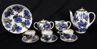 Appraisal: lot of Russian St Petersburg porcelain tea service lot of