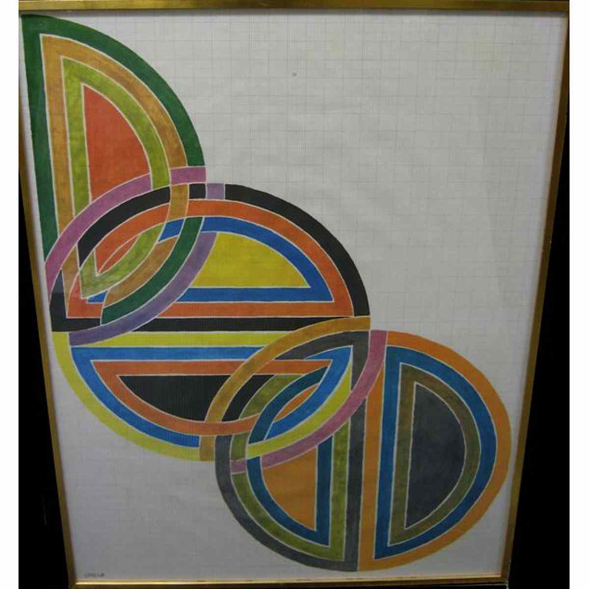 Appraisal: FRANK STELLA AMERICAN CIRCLES POSTER Lincoln Center Festival height cm