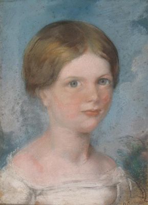 Appraisal: A Fussell early th Century Portrait of a young girl