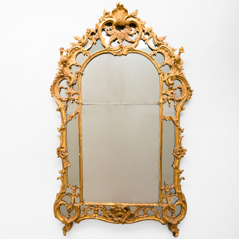 Appraisal: FINE R GENCE GILTWOOD MIRROR ft in x in Condition