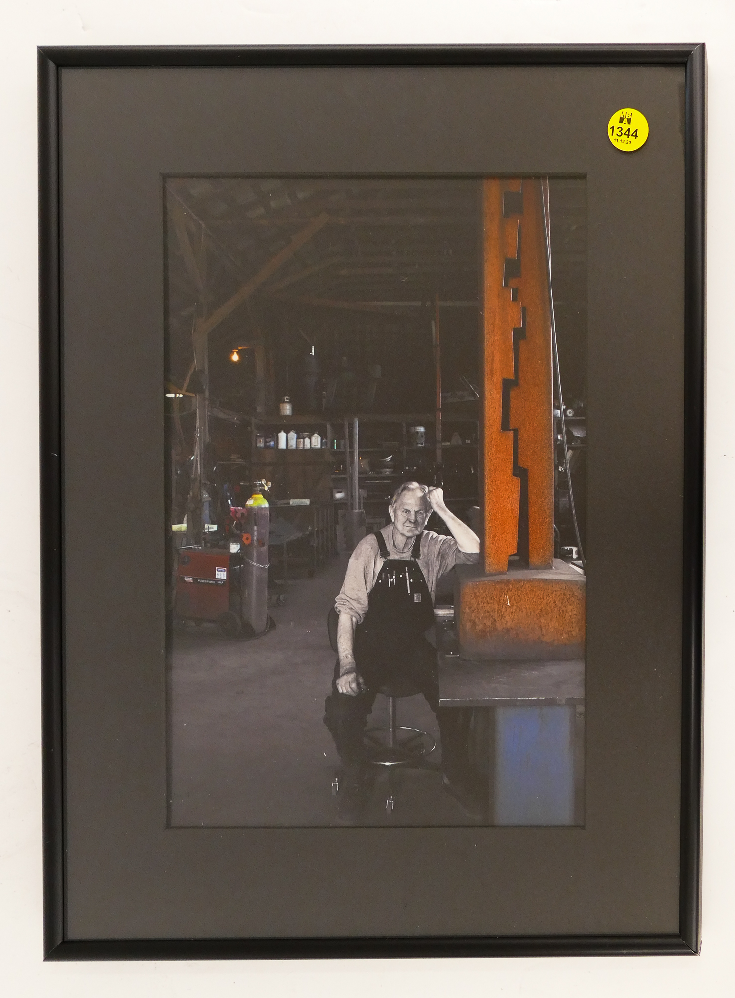 Appraisal: Cathy Stevens 'Arne Garborg' Artist Photograph Framed- x ''