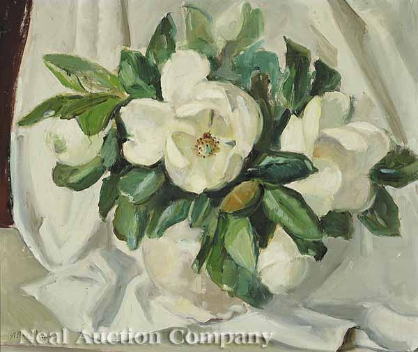 Appraisal: Alberta Kinsey American New Orleans - Magnolias oil on canvas