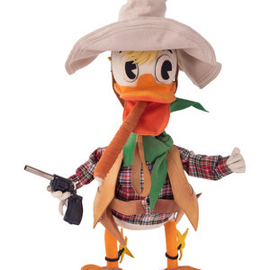 Appraisal: A Rare Lars Donald Duck Felt Sheriff Doll Circa s