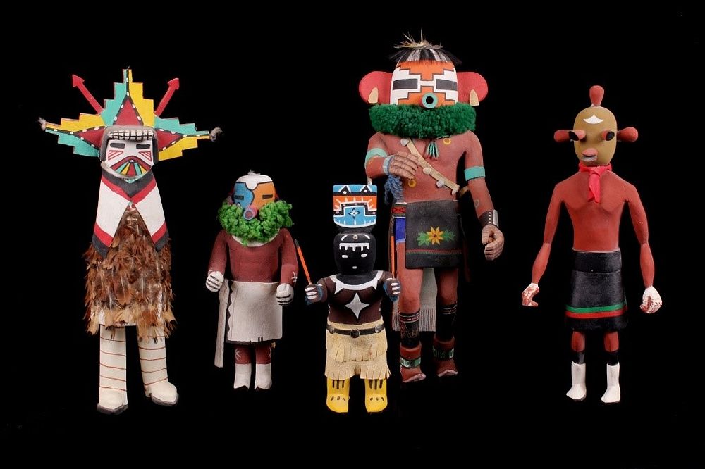 Appraisal: Collection of Hopi Indian Cottonwood Kachina's For your consideration is