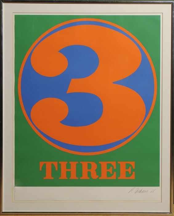 Appraisal: ROBERT INDIANA b FROM PORTFOLIO NUMBERS Serigraph in colors x