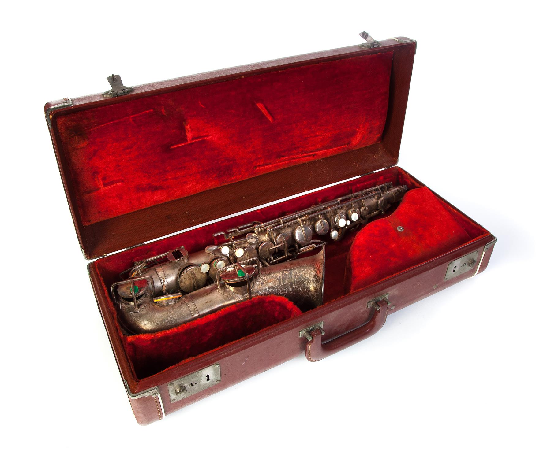 Appraisal: BUSCHER SAXOPHONE TRUE-TONE LOW PITCH Elkhart Indiana mid th century