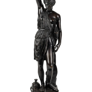 Appraisal: A Continental Bronze Figure of the Mattei Type After Phidias