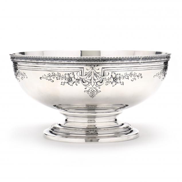 Appraisal: STERLING SILVER FOOTED BOWL BY REDLICH CO Retailer mark of