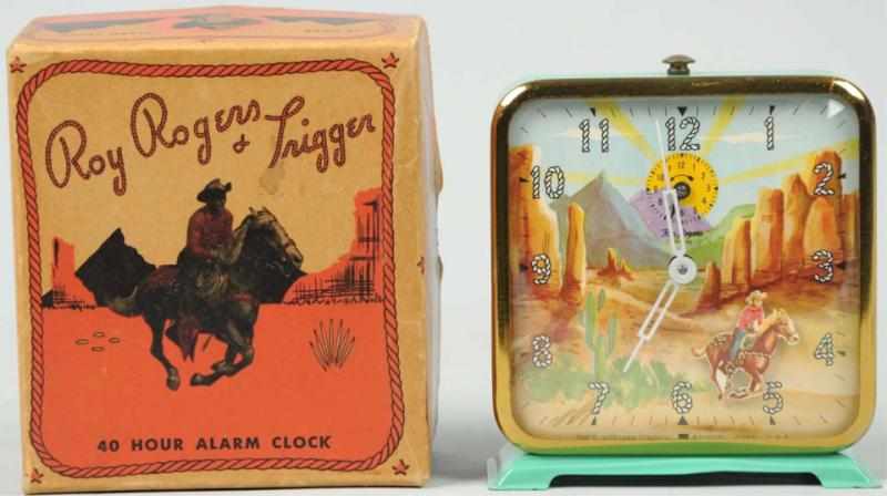 Appraisal: Roy Rogers Trigger Character Alarm Clock Circa Made by Ingraham