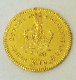 Appraisal: A GEORGE III GOLD GUINEA