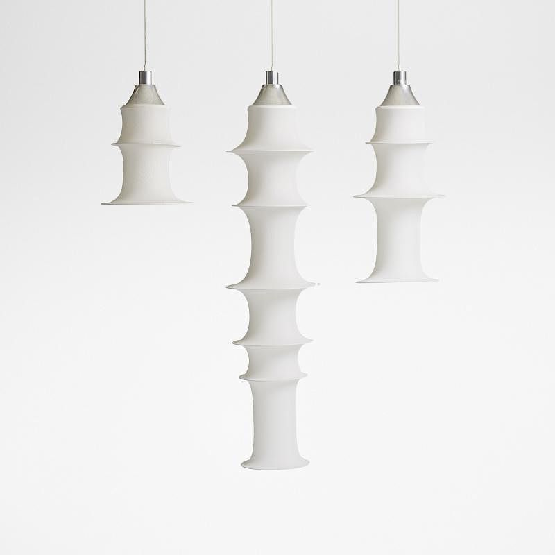 Appraisal: Bruno Munari Falkland hanging light fixtures set of three Bruno