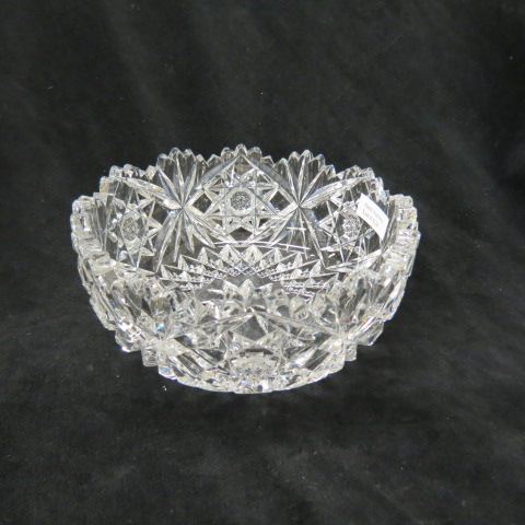 Appraisal: Hawkes Cut Glass Bowl brilliant period finely cut starburst ray