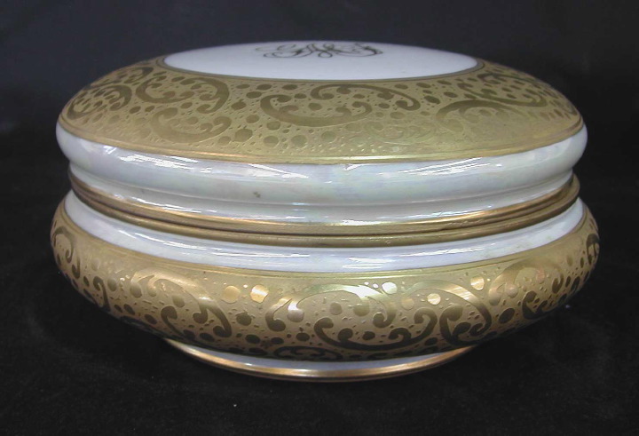 Appraisal: Good Large Tressemann and Vogt Limoges White and Gold Porcelain